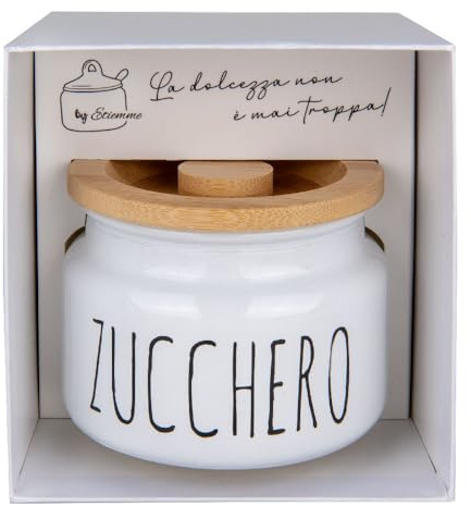 Generico CHEF Zuccheriera in porcellana 10x7 in scatola regalo BOMBONIERA