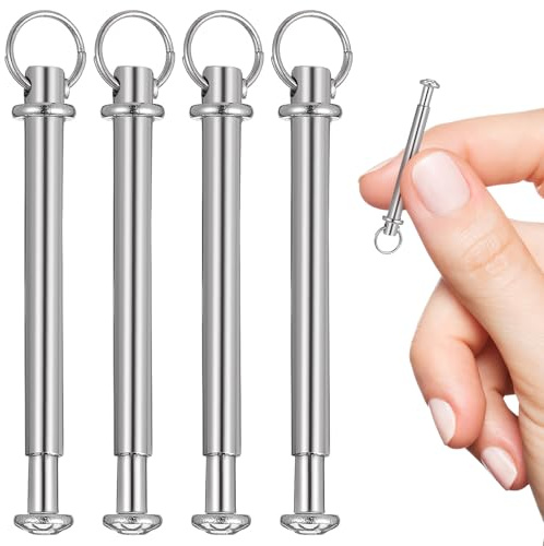 Kit Riparazione Ventaglio Rivetti per Ventaglio, Acciaio Inox | 5 Set Argento, Accessori per Ventilatori Portatili, per Fai da Creativo e Uso Pratico