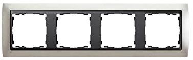 Simon 82844-33 placa de pared y cubierta de interruptor Aluminio
