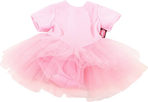 Götz 3402471 Baby Puppenbekleidung Ballettanzug Gr. S - Dress für die kleinsten Ballerinas - rosanes Balletkleidchen für Babypuppen von 30 - 33 cm