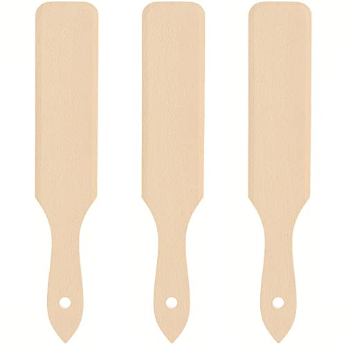 3x HOFMEISTER® Crêpes-Wender Holz 30 cm – Pfannenwender und Teigschaber aus Buche, schont beschichtete Pfannen