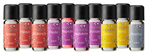 Duftöl Set - Wunderbare Welt der Düfte No. 1-10x feiner Raumduft - Aromaöl für Duftlampe und Diffuser von miaono