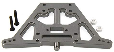 Atomik Alloy Shock Tower - Replacement Part for Traxxas 1/10 Nitro Sport - Hardened Billet 6061 Aluminum, Chassis Upgrade 4138 - Grey