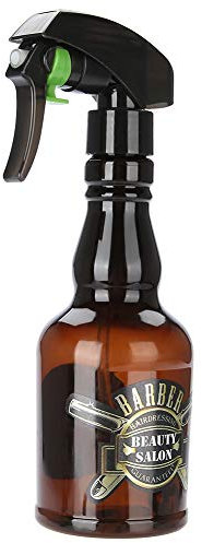 Sonew Barber Spray Bottle, 300ml, Refillable, ABS Material, Hairdressing Salon Hair Tools Water Sprayer, Brown