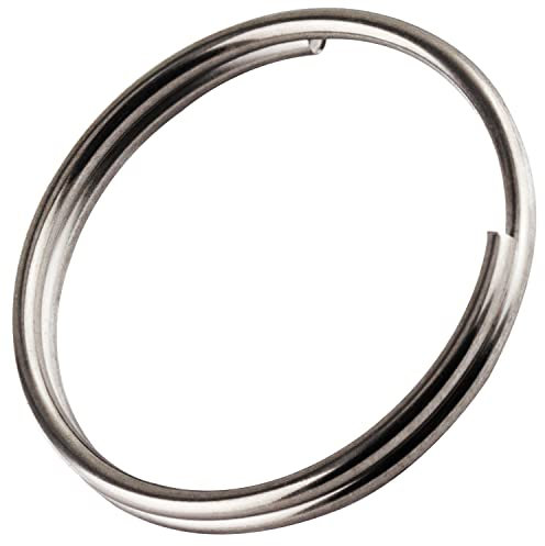 OPIOL QUALITY® Schlüsselring Schlüsselringe 22mm Edelstahl A4 V4A (40 Stück) Schlüsselbund Schlüsselanhänger Metallring für Schlüsselorganisation Schlüssel