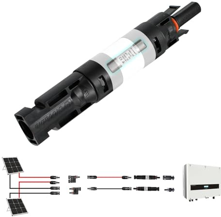 Slocable Solar Sicherungshalter-Anschluss,10A IP68 wasserdich 1000v Inline-Sicherung, für Zum Schutz von Sonnensystemen（mit 10X38mm Sicherung)