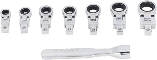 DUUDAH Metric Ratchet Drive Socket Wrench Set,Ratchet Wrench,Firm Clamping Drive Wrench Various Sizes Wide Application Large Torsion for Repair