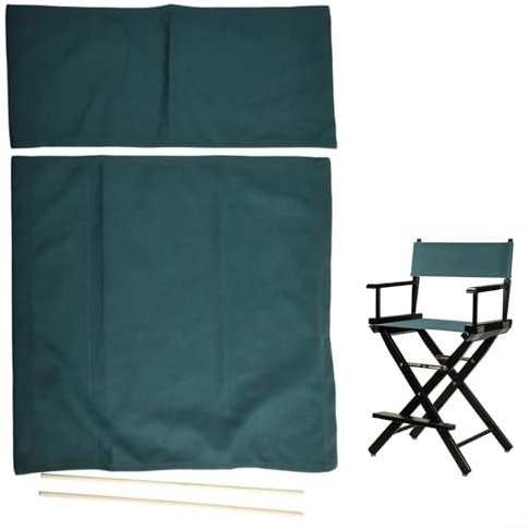 FACULX Stuhl-Ersatz-, lässiger Regiestuhlbezug-Set, leicht zu reinigen, Ersatz-Sitz und Rückenlehne aus, für Zuhause, Regiestuhl