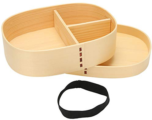 Boîte à Déjeuner Otufan Japonaise Monocouche En Bois Bento Sushi Boîte à Déjeuner Organisateur 22 X 16 X 6 Cm Convient Pour les Meubles De Camping, les Employés De Bureau