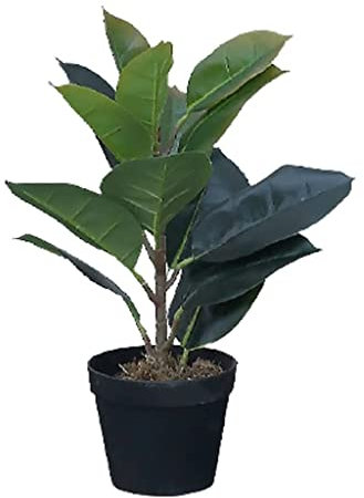 JXZDH Kunstpflanzen für den Innenbereich Ornamentsartificial Trees Künstliche Bodenpflanzen, Kleiner Eichen-Ficus-Kunstbaum, geeignet for das Heimbüro (50 cm)(50cm)