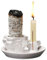 Zuzer Porta Incenso 4 in 1 Porta Bastoncini di Incenso in Ceramica,Brucia Incenso,Supporto per Bastoncini di Incenso per Meditazione Yoga Ufficio