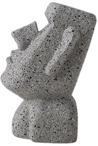 MAGICLULU Moai Statue Brillenständer Aus Kunstharz Kreativer Sonnenbrillenhalter Für Schreibtisch Mit Ablagefläche Dekorative Moai Dekoration Geschenkidee