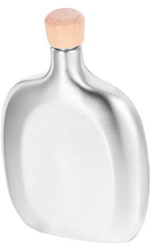 Mobestech Trinkflasche Tragbarer Für Outdoor-aktivitäten Camping Leicht Rostfrei Geschmackneutral Für Spirituosen Und Wein