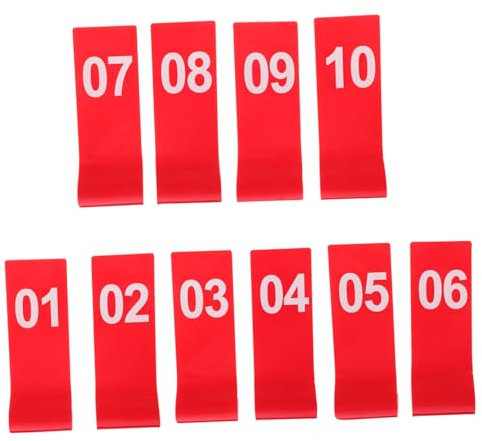 FUNNETOYU 10pièces Numéros De Table Pour Restaurant Support De Numéro De Réception Panneaux Clairs Pour Mariages Et Événements