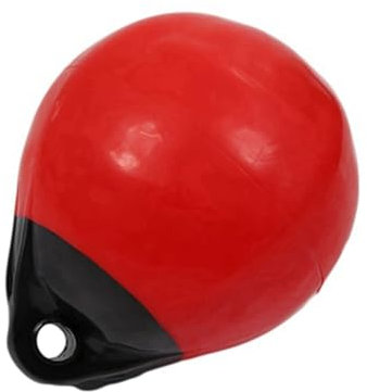ZBORAVPIX Boje Bootsfender， Heavy Duty Aufblasbare Mooring Boje Dock Stoßstange Ball for Yachten Marinas Rot 25x31cm