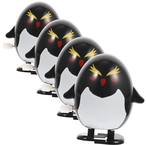 Beaupretty Aufziehspielzeug 4 Stück Kleiner Mechanischer Pinguin Kinder Spielzeug Zum Aufziehen Ohne Batterie Party Geschenk