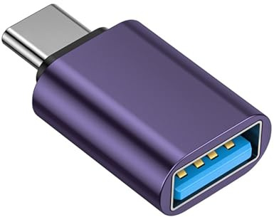 FANSHINUO Adaptador USB 3.0 hembra tipo C macho USB 3.0 herramienta de transferencia de datos, conectores de metal portátiles para teléfonos inteligentes y portátiles, convertidores USB A hembra a USB