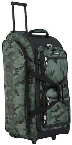 Wrangler Wesley Rolling Duffel Bag, Camo