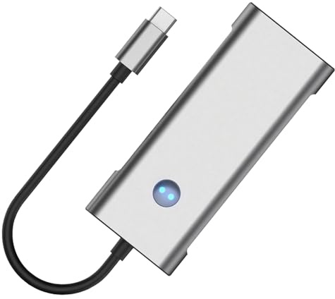 USB C Hub Concentrador USB C Portátil para Portátil | Estación de Adaptador Divisor con Múltiples Puertos para Entusiastas de Tecnología Oficinas en Casa Estudiantes