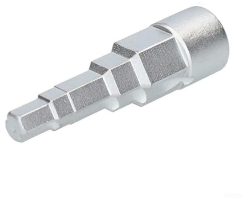 Heizkörper-Spud Wrench 5-Step Socket Adapter für 1/5.1 cm Antrieb Ratschengriff, Kohlenstoffstahl Stufenschlüssel Werkzeug für Heizkörperventile, Nippel, Tankanschlüsse