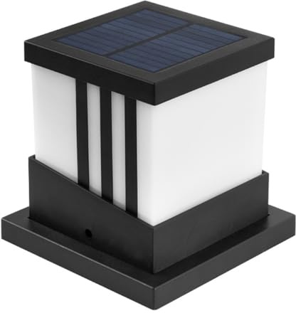 SHOWERORO Lámpara Solar de Poste para Jardín Exterior 24 Led, Carga Rápida, Resistente al Agua Ip65 y Luz de Tres Colores para Decoración de Áreas Residenciales