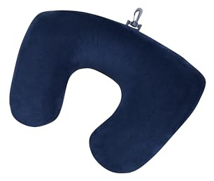 Samsonite TA Revolution – Almohada Cervical Reversible, Almohada de Viaje, Alivio de Presión & Cómoda, para Avión, Coche & Viajes, Azul (Midnight Blue)