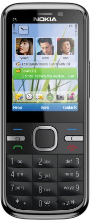 Nokia C5-00 5MP Sim Free Mobile Phone - Black