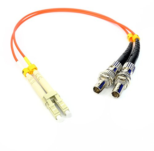 Ultra Spec Cables Cavo adattatore in fibra ottica da LC (maschio) a ST (femmina) multimodale 50/125 duplex, 3 m