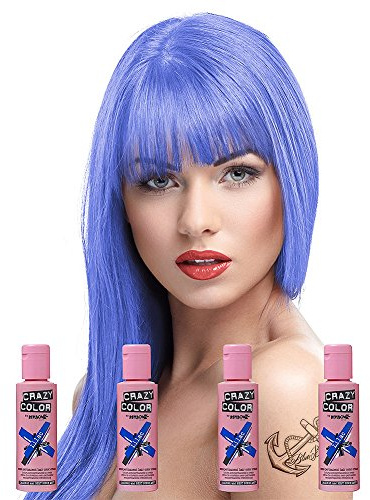 4 x Renbow Crazy Colour, semi-permanente Haarcreme, 100 ml