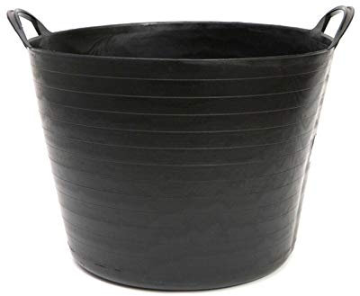 PAMEX - Capazo plástico flexible 42 l negro