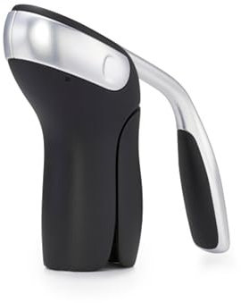 OXO Good Grips Sacacorchos de acero vertical de palanca con extraíble Foil cortador
