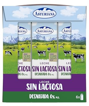 CLA Leche Sin Lactosa Desnatada 0% Pack 6x1L