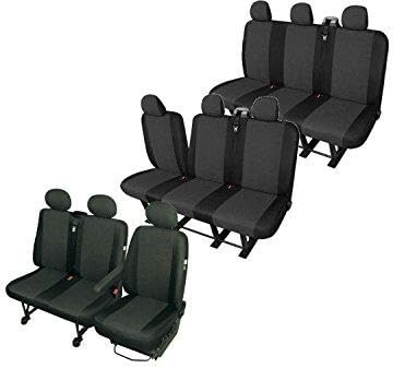 pitshop24de Mercedes Vito - 9-Sitzer Sitzbezüge Sitzschoner Sitzüberzüge Set robuste Stoff