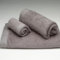 Burrito Blanco Juego de Toallas 3 Piezas | Toalla Bidet - Toalla 30x50cm | Toalla de Manos - Toalla 50x100cm | Toalla Ducha - Toalla 70x140cm | 100% Rizo Algodón | con Cenefa Jacquard | Color Gris