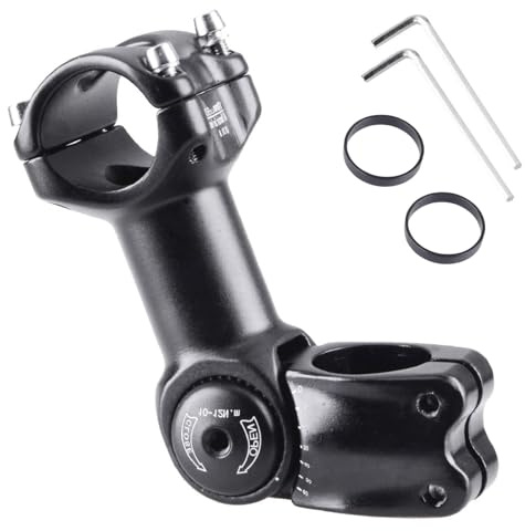 Azarxis Vorbau 31.8 25.4, 60 Grad 90mm 110 mm 130 mm Einstellbare Lenkervorbau, Fahrradlenker für Fahrrad, Rennrad, BMX, MTB, Radfahren