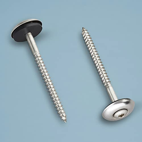 Wellplatte Polycarbonat | 2,8 mm | Sinus 76/18 Wabe | Farblos - Bronze | 1045 mm breit | Länge wählbar (V2A - Schrauben - 4,5 x 55mm | 50 Stück, Edelstahl-Schrauben)