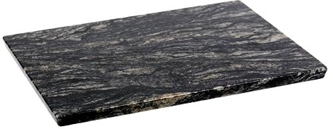 Koville Tagliere in marmo naturale brasiliano per cucina, 40,6 x 30,5 cm, grande, realizzato a mano, per formaggi, salumi, pasticceria, regalo di nozze, regalo di inaugurazione della casa (fantasia
