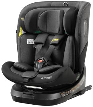 Jovikids Ranger TT 360° Rotating Car Seat i-Size, 40-150cm All-in-One with ISOFIX & Top Tether, ECE R129 Approved, Extended Rear-Facing, Adjustable Headrest, Side Protection for Newborn-12 Years