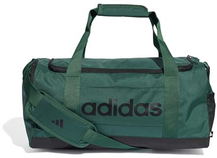 adidas Unisex - Adulto Essentials Linear Duffel Bag, collegiate green/black, S