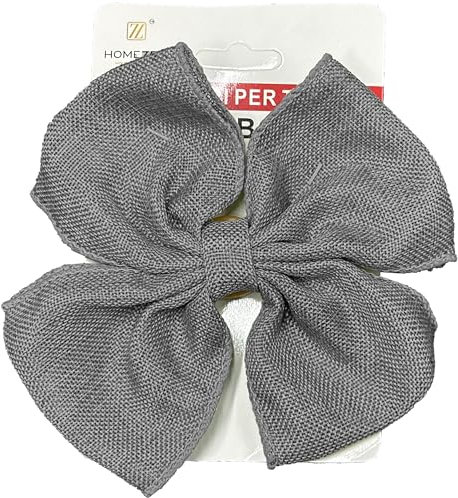 HOME ZEN HOUSEHOLD LINEN Fermatende Chiffon Fiocco Estetico Clip per Tende Art Ribbon per Decorazione per Soggiorno per La Casa (Grigio)