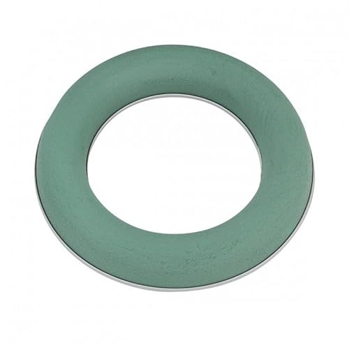 OASIS® IDEAL Solo Ring/2 anillos de espuma floral/corona de adviento para arreglos florales/esponja para manualidades para celebraciones, bodas, regalos. (Ø 20 x 3,5 cm)