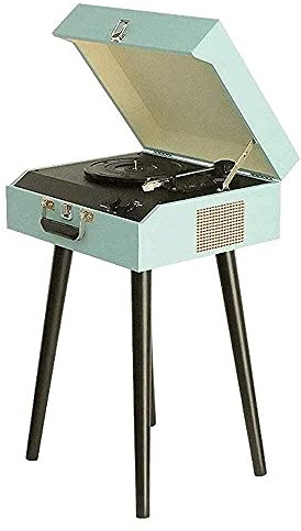 HAVVMK Tocadiscos, Caja de música, fonógrafo portátil Multifuncional, Maleta, Tocadiscos, grabadora y Conector para Auriculares, Entrada Auxiliar