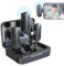 Technaxx Dual Wireless Mini Mikrofon Set TX-301 – 2 kabellose Lavalier-Mikrofone mit intelligenter Geräuschunterdrückung, USB-C-Empfänger, Ladeetui, Ansteckclip – Ideal für Podcasting & Aufnahmen