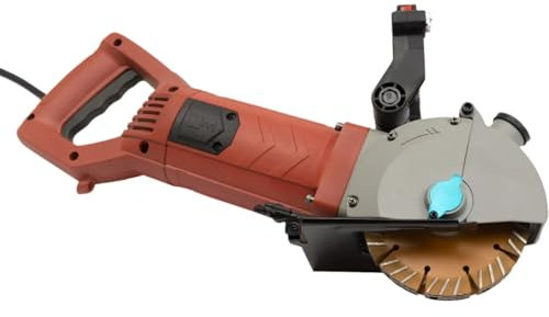 Hoher Wirkungsgrad MauernutfräSe SchlitzfräSe Hohe PräZision Mauerfrase WandfräSe Elektrische Schneidemaschine Mit 5 SäGeblatt Wandnutenschneidemaschine Schlitzmaschine Koffer VerläNgertes Netzkabel