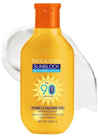 SPF 90 Body Moisturiser Sun Cream,8 Hour Hydrating Face Cream with UVA/UVB Protection,Non Greasy Skin Care for Women & Men, Body Moisturiser for All-Day Defence