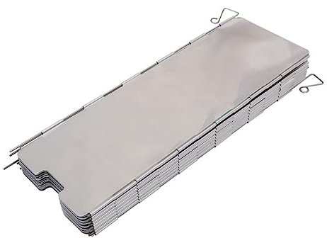 JOINPAYA Camping Windschutz für Gaskocher Faltbare Windschutzscheibe Robustem Material Teiliges Tragbar für Outdoor Aktivitäten und BBQ im Freien