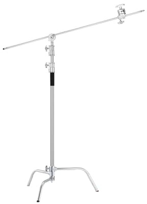 Trípode C con Brazo Horizontal De 128 Cm De Largo Y Altura Ajustable De 150 A 330 Cm For Softbox De Estudio Fotográfico.