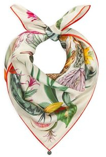 CODELLO Printed Nicki Silk Leopard Flower M - 53X53CM