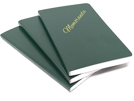 DIY Indispensables US Military Memo Book (3 Pack) Side Bound 3-3/8 x 5-5/8 Inch Durable Perfect Binding College Ruled 72 Sheet 144 Page Notebook NSN 7530-00-222-0078 Made in USA
