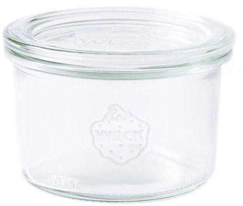 Contacto Original Gläser 12er Set Einmachgläser 200 ml Ø8 x 5,6 cm, Einkochgläser mit Glasdeckel - ideal zum Einwecken, Aufbewahren & Dekorieren